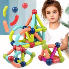 120 Pieces Magnetic Building Blocks Set for Kids Montessori 3 Years 4 Years 5 Years 6 Years 7 Years Magnetic Montessori Magnetic Games Kids Magnetix Toys Small Montessori
