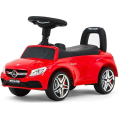 Milly Mally Mercedes AMG C63 Coupe S Ride-On Car for Children from 1 Year Old, Interactive Ride-On Car with Horn and Engine Noises Red