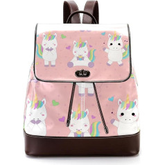Personalisierte Schultaschen Büchertaschen für Teenager, schöne Einhorn-Kollektion, Mehrfarbig, 27x12.3x32cm, Rucksack Rucksäcke