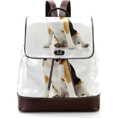 Personalisierte Schultaschen Büchertaschen für Teenager, schöner sitzender Hund, Mehrfarbig, 27x12.3x32cm, Rucksack Rucksäcke