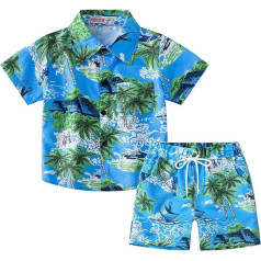 Generisch Bekleidungssets Jungen,Kinder Jungen Fussball Sport Outfits Kurz T-Shirt und Shorts Set Sportkleidung Tracksuit Cartoon Print Kurzarm Freizeitanzug Hausanzug Sportanzug für Mädchen 1-8 Jahre