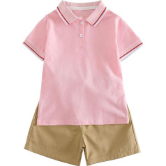Children's Tracksuit Boys Gentleman Plaid Outfits Soft Cotton Blend T-Shirt and High Waist Shorts Cotton Trousers with Shirt Sets Loungewear Children's Clothing Children's Suits Sportswear