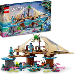 LEGO Avatar - The Way of Water Metkayina Reef Home 75578 - Building Toy Set with Village, Canoe, Pandora Scenes, Neytiri and Tonowari Mini Figures, Film Set