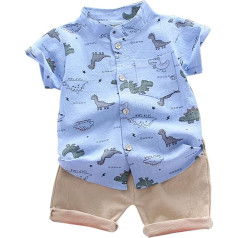 Children's Boys' Clothing Set - Children's Boys Football Sports Outfits with Bow Ties T-Shirt and High Waist Shorts Hawaiian Shirt and Shorts Set Short Sleeve Lightweight Beach for 2-8 Years