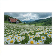 Puzzle 1000 Teile Frühling Landschaft Puzzle Erwachsene Anspruchsvoll, Klassische Holzpuzzle Erwachsene, Puzzlespiele für Die Ganze Familie, Wooden Jigsaw Puzzel ab 14 Jahre für Junge Mädchen V-1