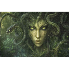 Wood Puzzle Queen Medusa Series Poster DIY Model Kit for Adults and Teenagers Ideal Christmas and New Year Gift 1000 Pieces