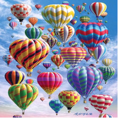 Puzzle 1000 Pieces Toy Hot Air Balloon Puzzle for Adults Sophisticated Puzzle Skill Game for the Whole Family