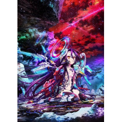 Puzzle 1000 Teile Japanisches No Game No Life Poster Dekompressionsspiel für Spielzeug für Erwachsene Xq95Zy 38x52CM