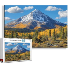 Puzzle Gebirge Landschaft 1500 Teile Groß XXL 87 x 57 cm, Jigsaw art Impossible Erwachsene Anspruchsvoll, Klassische Jigsaw Erwachsene, Junge, Mädchen, Geschicklichkeitsspiel für Die Ganze Familie F-2