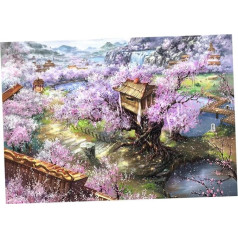 Toyvian 1 Set of 1000 Pieces Toys for Children Children's Toy Pastime Safe Toy Wooden Puzzle Jucarii Pentru Copii Gifts for Girlfriends Cherry Puzzle Photo Bamboo