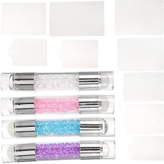 FOMIYES Vielseitiges Maniküre-zubehör 4 Sets Nagelstempel-set Schaber Für Nagelkunst Und Profis