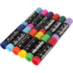 Haustierfarbe Stift Waschbar Fellfarbe Buntstifte 12PCs für Hunde Katzen, Temporäre Haarfarbe Dye Kits für Geburtstagsfeiern Weihnachten Halloween Rollenspiele Events
