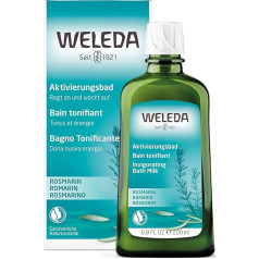 WELEDA Organic Rosemary Activation Bath, Natural Cosmetics Organic Bath Essence Against Fatigue and for Warming and Cheering the Body, Bath Additive with Pleasant Fragrance (1 x 200 ml)