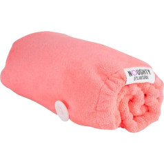 Noughty 97% Natural Pink Microfiber Hair Towel Hair Towel Absorbs Moisture Quickly Reduces Breakage Fights Frizz Pink