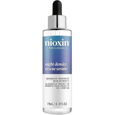 Nioxin Night Density Rescue Serum - Leave In Night Hair Care for Optimal Hair Growth & Stronger Hair - With Ginger & Caffeine (70 ml)