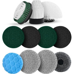 11 Interchangeable Brush Heads Replacement Brush Heads for 2023 Electric Cleaning Brush