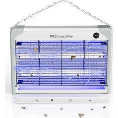 Spectracide 20 W Fly Trap, Electric Insect Killer with UV Lamp, Effective Insect Lamp Indoor, 2400 V Insect Catcher, Electric Kitchen, Living Room, Restaurant, Farms, Warehouses, Hospitals