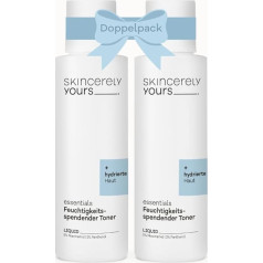 Benefit pack: Skincerely Yours Moisturising Toner 2 x 100 ml I Skin Soothing Facial Toner for Intensely Moisturized Skin I Reduces Redness I 5% Niacinamide, 2% Panthenol
