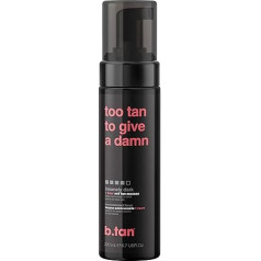 b.tan Ultra Dark Self Tanning Mousse | Too Tan - Quick Drying 1-Hour Express Sunless Self Tanning Mousse, Golden Bronze Glow, No Artificial Self-Tanning Odor, 200ml
