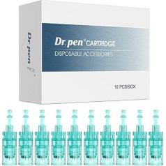 Dr.Pen A6S Cartridges 24 Pin for Micro Needling Pen Cartridge Replacement Derma Pen Micro Needles Pack of 10