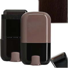 Portable 2 in 1 Hair Colour Correction Pen with Comb, Water and Sweat Resistant Root Cover Pen for Quick Corrections, Safe and Practical for All Hair Types (Black Brown)
