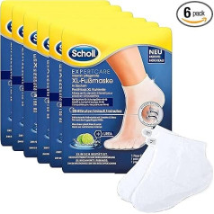 Scholl EC Intensive Nourishing Foot Mask Lime and Urea Bundle - Moisturising Care - 6 x 1 Pair Disposable Socks