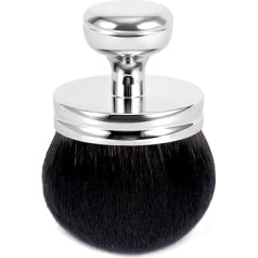 Extra Large Self Tanning Brush, Wide Head Body Makeup Brush, Oval Self Tanning Applicator for Back, Self-Tanning Kabuki Brush for Sun Protection, Primer (Silver)