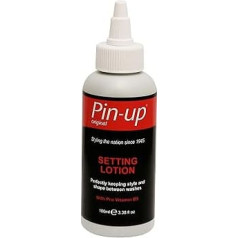 Pin-up Setting Lotion Perm Fixing Lotion for Flexible Hold and Deep Shine Helps Hold Style and Shape Between Washes with Provitamin B5 100ml Triopack