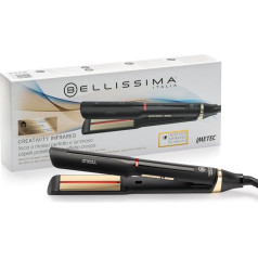 Bellissima Imetec Creativity Infrared, Hair Straightener, Infrared Technology, 4 Heating Elements, Ion Ceramic Coating, 11 Adjustable Temperatures from 130°C to 230°C