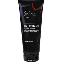High Hold Protein Gel for Wavy, Curly, Super Curly, Afro Hair Natural&Amazing by DIVINA BLK with Vegetable Proteins, Natural Organic Oat Extracts and Goji Berries (200ml)