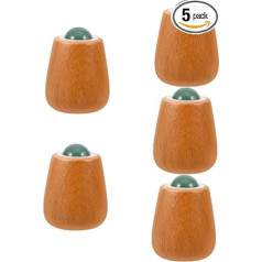 Pack of 5 Face Massager Massage Gua Sha Tools Rollers Face Care Device Neck Massage Jade Massage Roller Anti-Inflammatory Massage Roller Face Eye Roller Wood