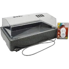 Indoor Greenhouse Propagator Heated 60.5 x 40.5 x25,5 cm Grow Cutting