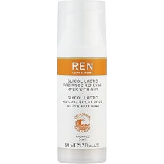 REN Clean Skincare Radiance Glycolic Lactic Radiance Renewal Mask with Glass