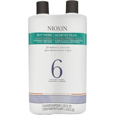 Nioxin System 6 Cleanser & Scalp Therapy For Noticeably Thinning Hair Duo Set 33.8 oz