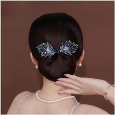 Elegant Hair Clip, Hair Bun Maker, Skilful Hair Scrunchie French Twist Hair Bun, Effortless and Elegant Bun in 5 Seconds (Feather)