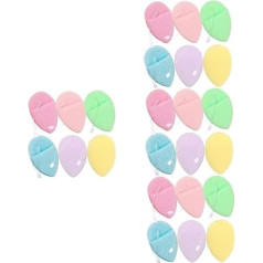 Healeved Pack of 24 Face Wash Makeup Remover Wipes Exfoliating Sponge Face Sponges Facial Cleansing Sponge Exfoliating Pads for Face Clean Makeup Remover Facial Cleanser