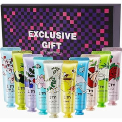 Vabrloy Pack of 20 Hand Cream Set, Hand Cream Gift Set Women with Shea Butter, Mini Hand Cream Women for Dry Cracked Hands, Small Gift Set for Mother's Day, Christmas, Birthday Gifts