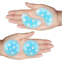 Pallesen Gel Ice Pack Reusable Cooling Eye Pads and Under Eyes