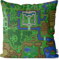 VOID Hyrule Cushion Cover Outdoor Indoor Link SNES n64 Past Ocarina of Time Wind Waker, Cushion Size: 50 x 50 cm