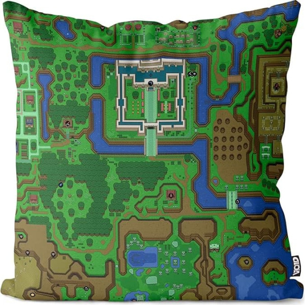 VOID Hyrule Cushion Cover Outdoor Indoor Link SNES n64 Past Ocarina of Time Wind Waker, Cushion Size: 50 x 50 cm