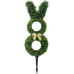 Dekorativer Hasen Erdungsstecker Verleihen Sie Ihrer Garten und Heimdekoration einen Hauch von Eleganz. Erdungsstecker für den Außenbereich aus Kunststoff, Typ+3 55cm, Mit Lichtern