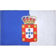 AZ FLAG KINGDOM OF PORTUGAL 1139-1910 FLAG 2' x 3' for a pole - ROYALE PORTUGUESE FLAGS 60 x 90 cm - BANNER 2x3 ft with hole