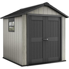 Ondis24 Keter 757 Lockable Garden Tool Shed 8400 Litres Winterproof (8400 Litres, Beige)