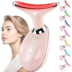 Gesichtsmassagegerät für Gesicht und Hals, 3 Modi, Gesichtsformstab mit 7-farbigem LED-Licht