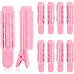 Lurrose Pony Hair Clip Pack of 10 Curlers Korean Hair Accessories Voluminous Hair Root Clip Plastic Hair Clips Fluffy Curler Bilindo Curler Pony Roller