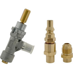 Gas Control Valve and RV Quick Connect Kit for Weber Q & Baby Q Grills - Enhance your outdoor cooking experience with easy installation and reliable performance