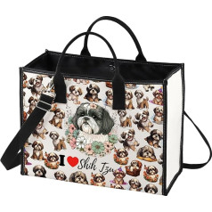 LEVLO Shih Tzu Make-up-Tasche für Shih Tzu Liebhaber, Geschenk,