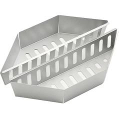 Kohlekörbe Holzkohle Korb Halter Grillen Holzkohle Körbe for Brikett Holz Chips Holzkohle Box Container Tablett for Grill BBQ Zubehör FüR Hitze(0.8mm Thick)