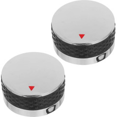 Pack of 2 Grill Knobs, Fire Pit Knob, Replacement Knobs for Gas Grill Plates, Universal Heating Knobs, Replacement Knobs for Gas Stoves, Control Knob for Patio Heater, Electric