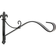 Achla Designs Fleur De Lis Wall Hook, large, Black